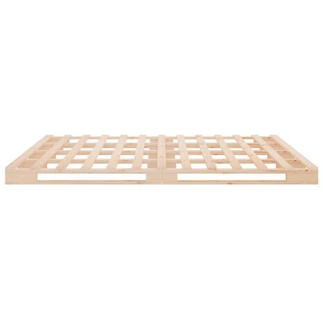 Palletbed massief grenenhout 200x200 cm 6