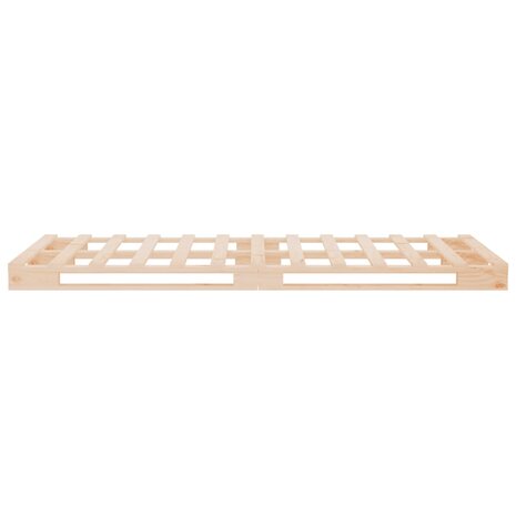 Palletbed massief grenenhout wit 75x190 cm 6