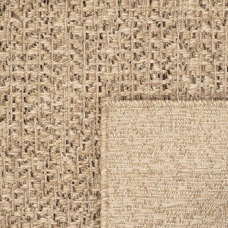 Vloerkleed ZIZUR binnen en buiten 60x110 cm jute look 6