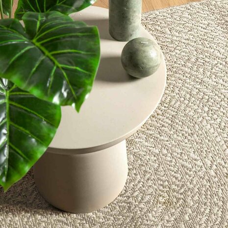 Vloerkleed ZIZUR room binnen en buiten 60x110 cm jute look 2