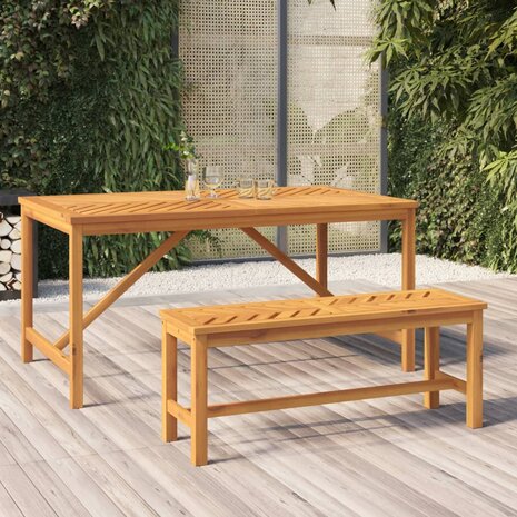 Tuinbank 110 cm massief acaciahout 1