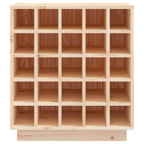 Wijnkast 55,5x34x61 cm massief grenenhout 5