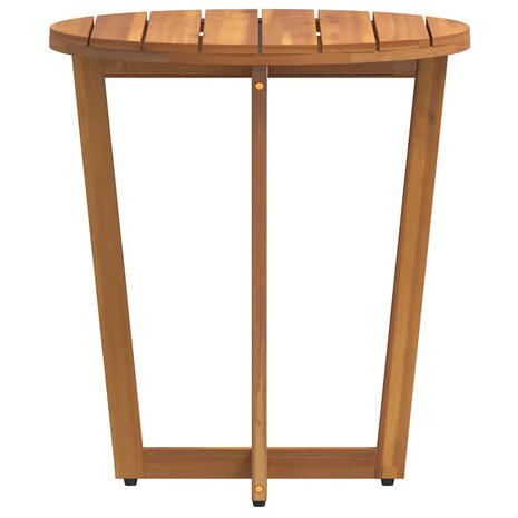 Tuinbijzettafel rond Ø55x60 cm massief acaciahout 6