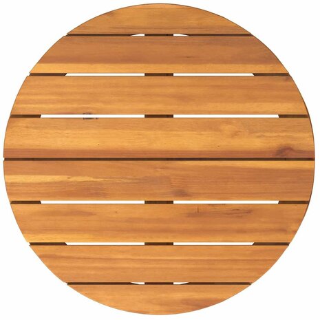 Tuinbijzettafel rond Ø55x60 cm massief acaciahout 8