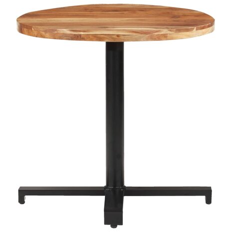 Bistrotafel rond Ø80x75 cm massief acaciahout 2