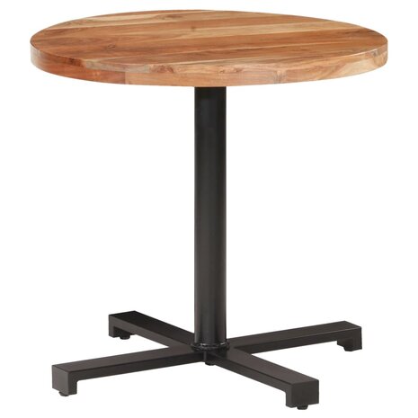 Bistrotafel rond Ø80x75 cm massief acaciahout 9