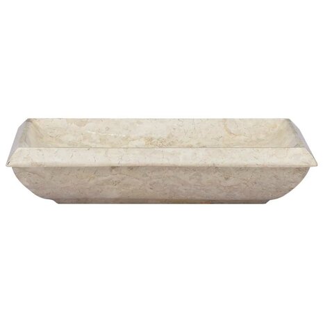 Gootsteen 50x35x10 cm marmer crèmekleurig 3