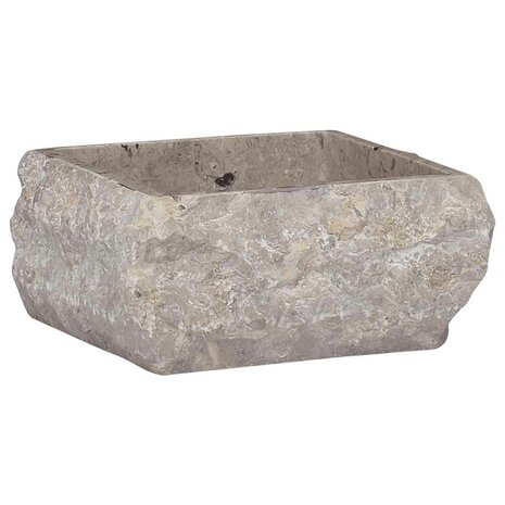 Gootsteen 30x30x13 cm marmer grijs 2
