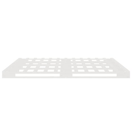 Palletbed massief grenenhout wit 140x200 cm 6