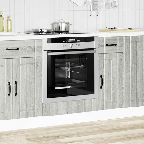 Ovenkast Lucca bewerkt hout grijs sonoma eiken 3