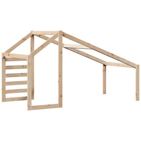 Kinderbedhuisje 188x82x113 cm massief grenenhout 6