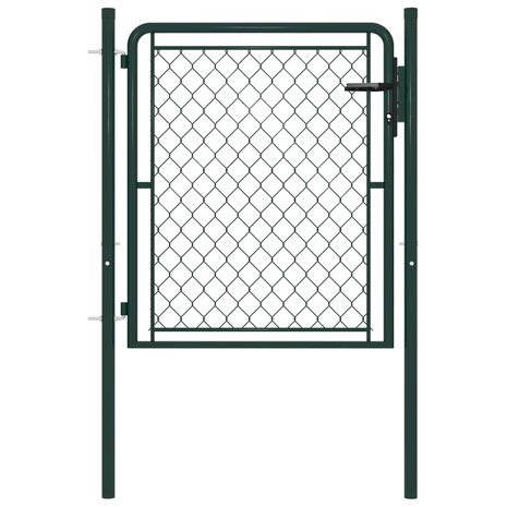 Poort 100x75 cm staal groen 1