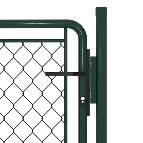 Poort 100x100 cm staal groen 3