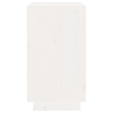 Wijnkast 55,5x34x61 cm massief grenenhout wit 6