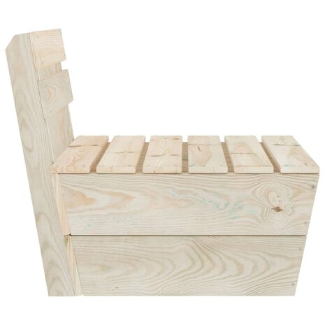 Middenbank sectioneel pallet geïmpregneerd vurenhout 3