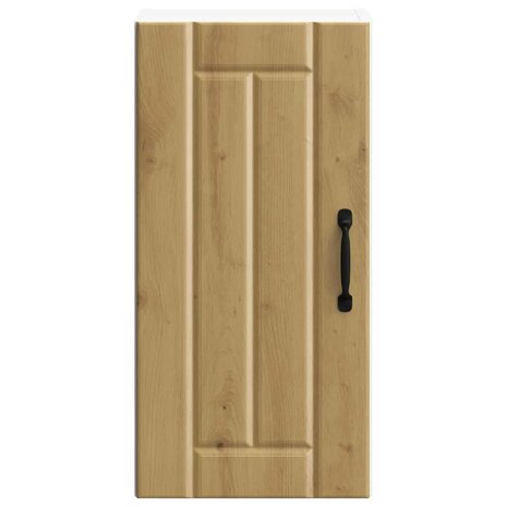 Keukenwandkast Lucca bewerkt hout artisanaal eikenkleur 4