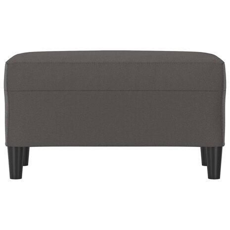 Bankje 70x35x41 cm kunstleer grijs 3