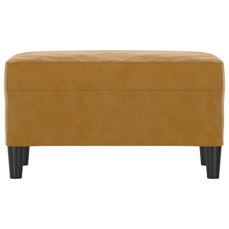Bankje 70x35x41 cm fluweel bruin 3