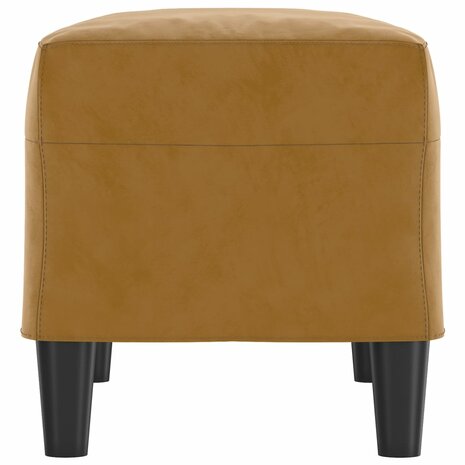 Bankje 70x35x41 cm fluweel bruin 4