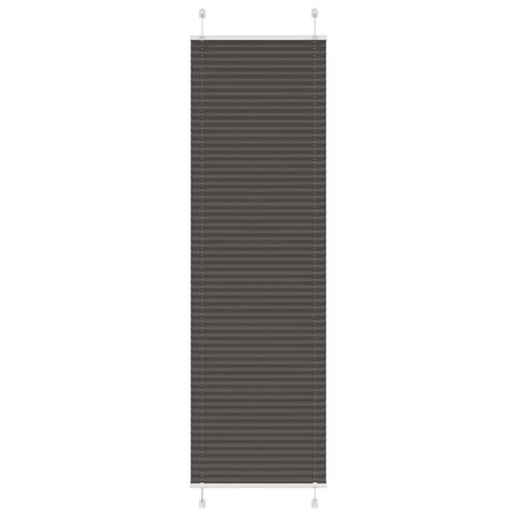 Plissé rolgordijn 55x200 cm stofbreedte 54,4 cm polyester zwart 1