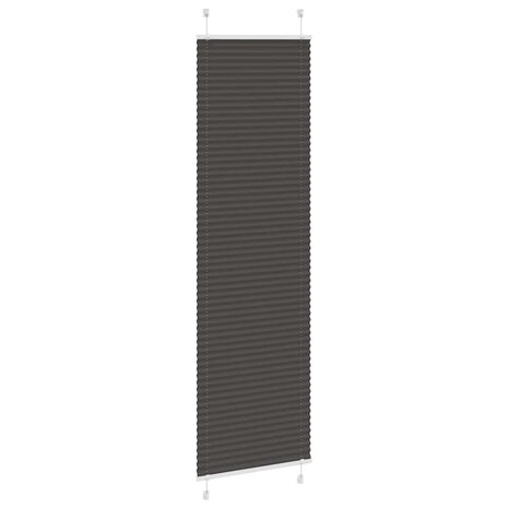 Plissé rolgordijn 55x200 cm stofbreedte 54,4 cm polyester zwart 3