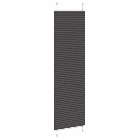 Plissé rolgordijn 55x200 cm stofbreedte 54,4 cm polyester zwart 4