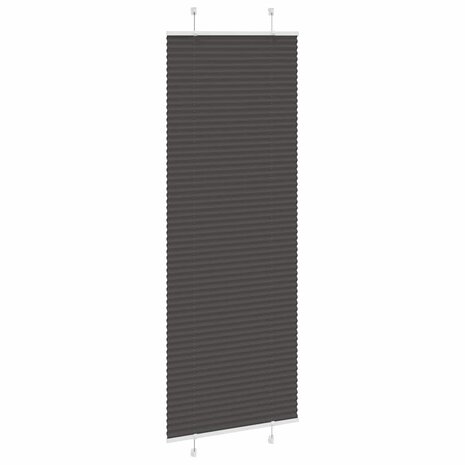 Plissé rolgordijn 80x200 cm stofbreedte 79,4 cm polyester zwart 3