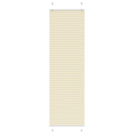 Plissé rolgordijn 55x200 cm stofbreedte 54,4 cm polyester crème 1