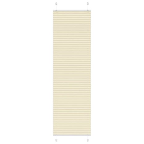 Plissé rolgordijn 60x200 cm stofbreedte 59,4 cm polyester crème 1