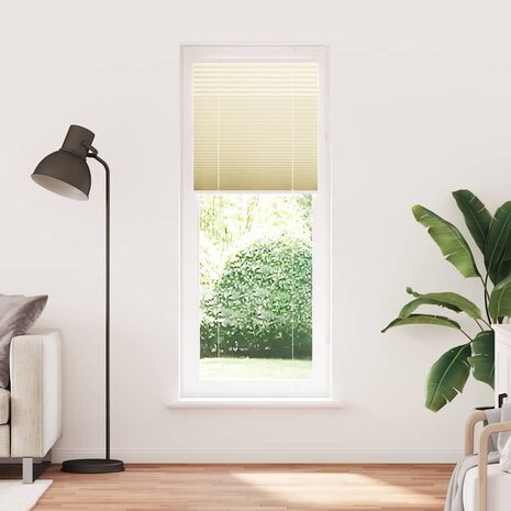Plissé rolgordijn 70x200 cm stofbreedte 69,4 cm polyester crème 2