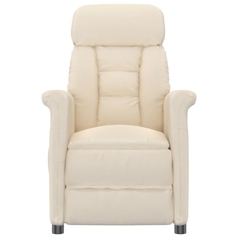 Massagestoel microvezelstof beige 3
