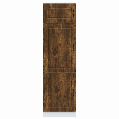Keukenkast Kalmar bewerkt hout gerookt eikenkleurig 3