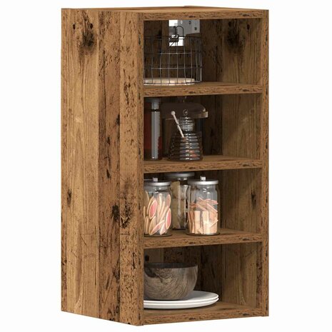 Hangkast Riga 30x29,5x60 cm bewerkt hout oud houtkleurig 1