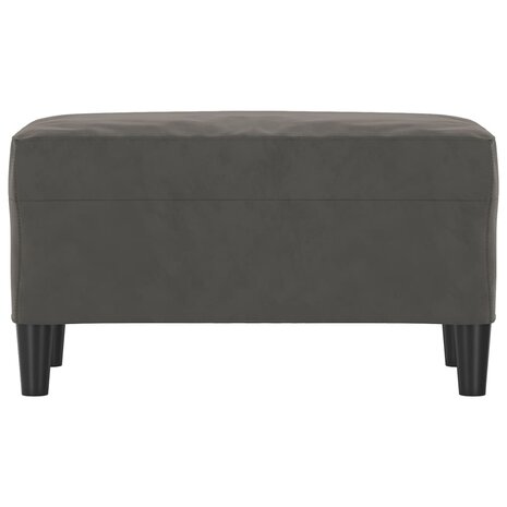 Bankje 70x35x41 cm fluweel donkergrijs 3