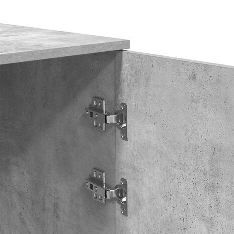 Opbergkast 50x45x103,5 cm bewerkt hout betongrijs 8