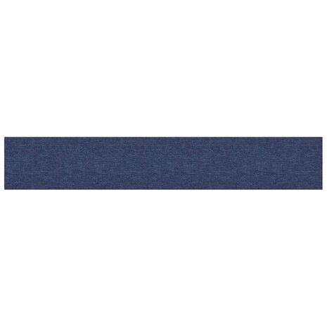 Wandpanelen 12 st 1,62 m² 90x15 cm stof blauw 3