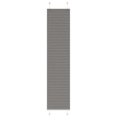 Plissé rolgordijn 45x200 cm stofbreedte 44,4 cm antraciet 1