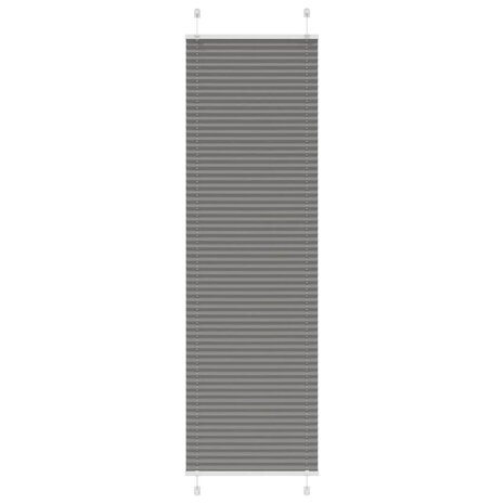 Plissé rolgordijn 55x200 cm stofbreedte 54,4 cm antraciet 1