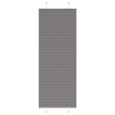 Plissé rolgordijn 75x200 cm stofbreedte 74,4 cm antraciet 1