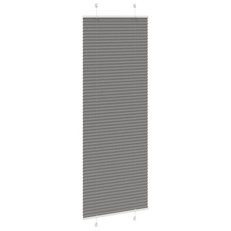 Plissé rolgordijn 75x200 cm stofbreedte 74,4 cm antraciet 3