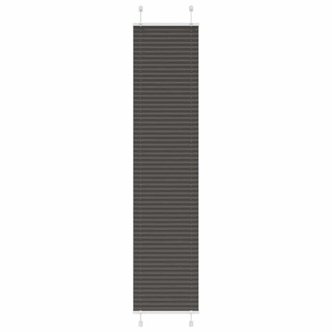 Plissé rolgordijn 45x200 cm stofbreedte 44,4 cm polyester zwart 1