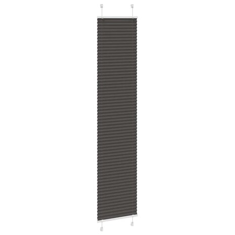 Plissé rolgordijn 45x200 cm stofbreedte 44,4 cm polyester zwart 3