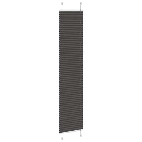 Plissé rolgordijn 45x200 cm stofbreedte 44,4 cm polyester zwart 4