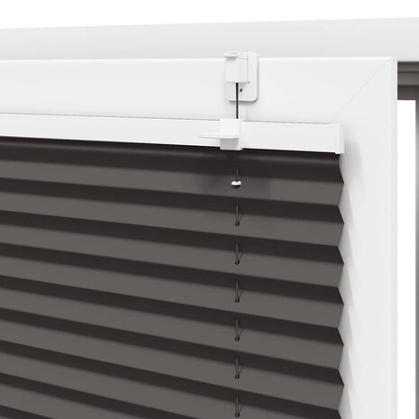 Plissé rolgordijn 50x200 cm stofbreedte 49,4 cm polyester zwart 9