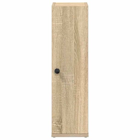 Badkamerkast met rolhouder 20,5x22x72 cm sonoma eikenkleurig 4