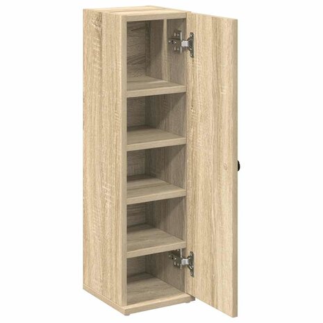 Badkamerkast met rolhouder 20,5x22x72 cm sonoma eikenkleurig 5
