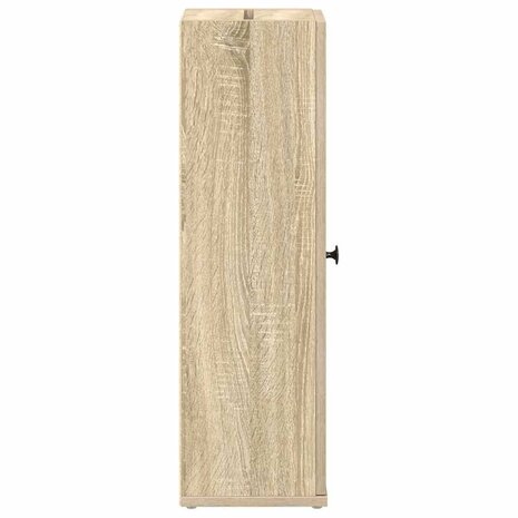 Badkamerkast met rolhouder 20,5x22x72 cm sonoma eikenkleurig 6