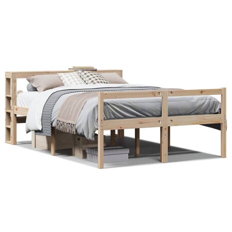 Seniorenbed met hoofdbord massief grenenhout 120x190 cm 2