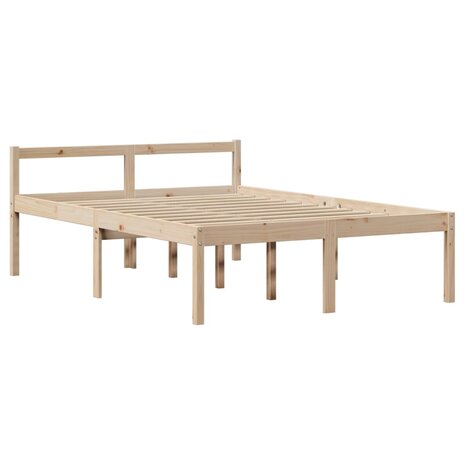 Seniorenbed met hoofdbord massief grenenhout 120x190 cm 7