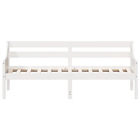 Slaapbank zonder matras 75x190 cm massief grenenhout wit 4